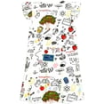 thumbnail image 5 of FYDUU Toddler Girls Back To School Dress Cute Print Flutter Sleeve Dress Casual Sundress Soft Summer Dresses for Kids First Day of School Outfit 7-8 Years, 5 of 5