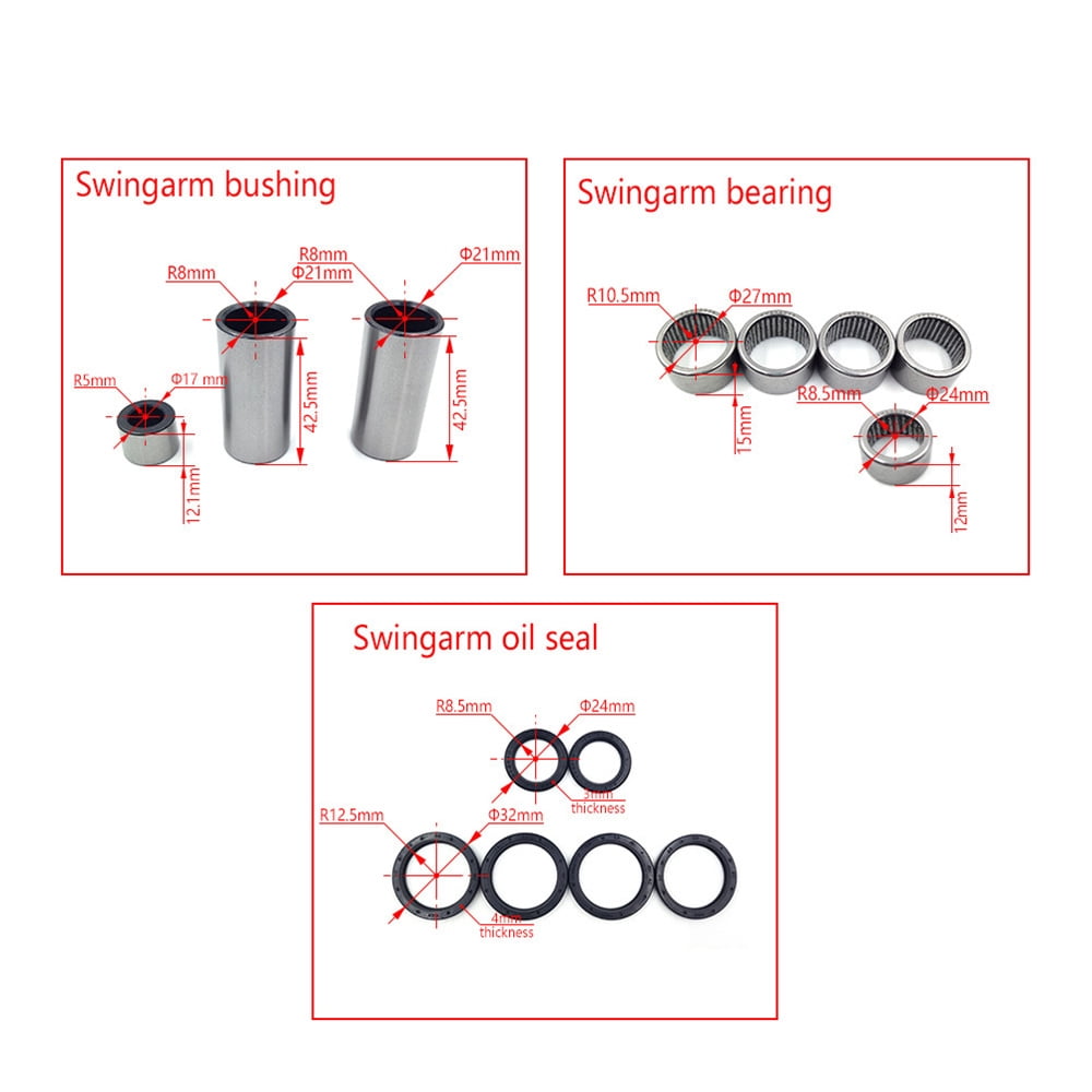Moose Swingarm Bearing Kit Fits WR250F WR450F YZ250 YZ250F YZ250X