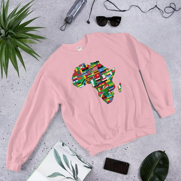 African Flags Unisex Crewneck Sweatshirt
