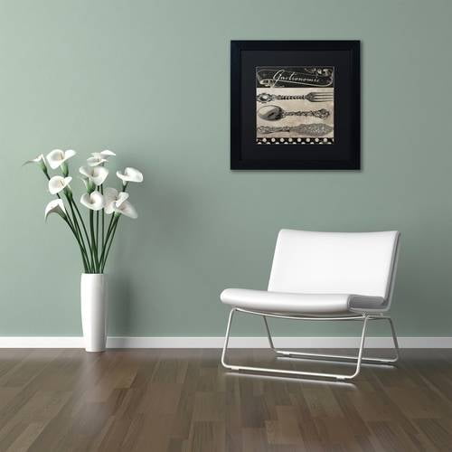 Trademark Fine Art "Bistro Parisienne II" Canvas Art by Color Bakery Black Matte, Black Frame