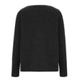 thumbnail image 5 of YUNAFFT Women's Fashion Sweater Clearance, Women Casual Solid Knitting Buttons Long Sleeve V-Neck Sweaters Tops, 5 of 8