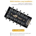 thumbnail image 4 of Cable de Extensión ARGB RGBW ASUS AURA SYNC 5V 3 Pines Hub Splitter SATA para PC RGB Ventilador Enfr, 4 of 8