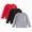 H137-Dark Gray, variant on Boys Long Sleeve T-Shirt Cotton Casual Winter Crewneck Basic Active Tops Tee Tunic Shirts 3 Packs Sets,Blue,3-4 Y