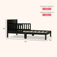 thumbnail image 4 of Dream On Me Brookside Toddler Bed, Black, 4 of 6