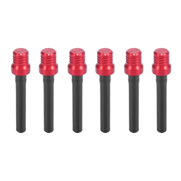 6 uds tapa universal de tanque de combustible de gas cubierta de manguera de ventilación de aire tubo de válvula de ventilación de tanque de dos vías para ATV Dirt Bike motocicleta rojo