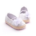 thumbnail image 3 of Infant Girls Net-Yarn Lace Bow Sandals White US 4, 3 of 3