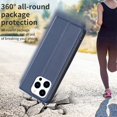 thumbnail image 6 of Decase Cover For iPhone 8 Plus/7 Plus, Shockproof PU Leather Book Folding Flip Folio Case with Card Holders Kickstand Magnetic Closure TPU Inner Shell Protective Cover for Women Men, blue, 6 of 6
