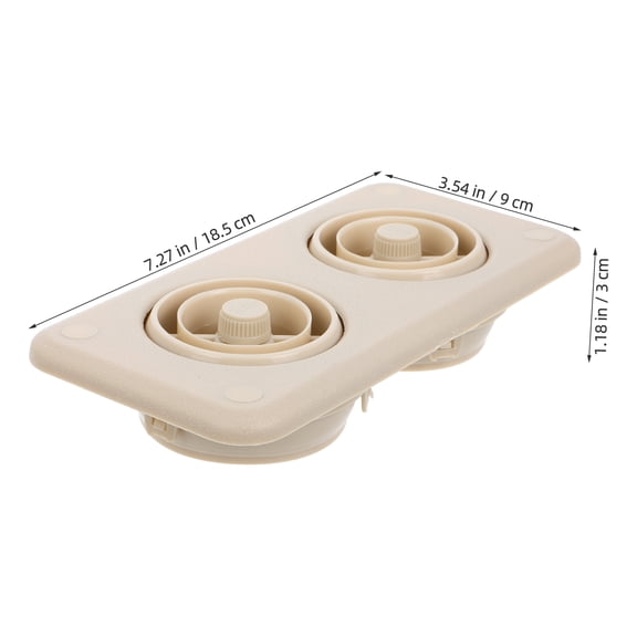 KAJNBN 1-Piece ABS Truck Roof Vent, 11.8 x 3.5 x 1.2 in, Replacement Exterior Air Vent Cover for Pickup, SUV, RV, Auto Accessories