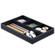 thumbnail image 3 of 4-Slot Leather Drawer Tray Desk Stationery Sundries Organizer Storage Box Pen Pencil Holder Case Container (black), 3 of 9