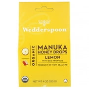 Wedderspoon Organic Manuka Honey Drops Lemon 4oz