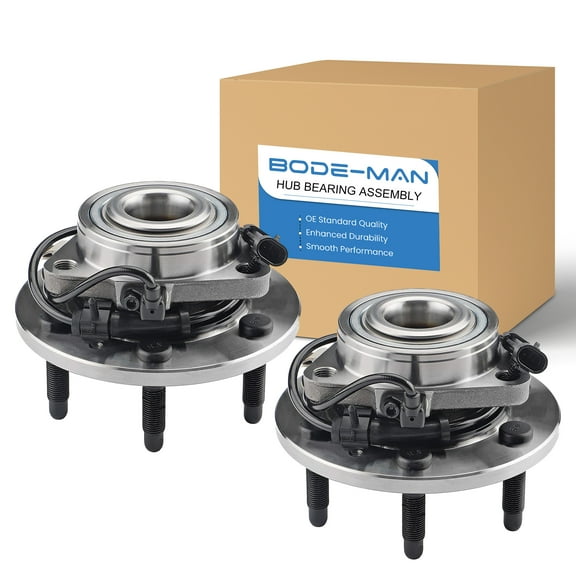 Bodeman Pair 2 Front Wheel Hub and Bearing Assemblies for Escalade Chevy GMC Avalanche Express Sierra Silverado 1500 Tahoe Yukon - 4WD AWD ONLY Fits select: 1999-2007 CHEVROLET SILVERADO