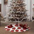 thumbnail image 4 of Sikiie Hand Drawn Strawberry Nativity Christmas Tree Skirt, Jesus Christian Winter Holiday Tree Mat Decoration(30-48IN)48", 4 of 6