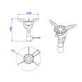 thumbnail image 4 of Horno exterior Mini estufa de camping, estufa de quemador de gases para mochileros con soporte extra Abanopi Horno exterior, 4 of 7