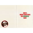 thumbnail image 2 of Nobleworks Tree Fainted Dog Funny Christmas Card (1 card/1 envelope), 2 of 2