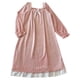thumbnail image 1 of Camisón grueso de franela lisa para mujer: ropa de estar por casa que se pone por la cabeza, pijama suave y cálido para otoño/invierno, 1 of 4