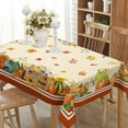 thumbnail image 2 of Rectangular Fall Tablecloth,Thanksgiving Autumn Harvest Pumpkin Sunflower Maple Leaf Table cloth,Polyester Waterproof Wrinkle Resistant Durable Tablecloth for Fall,Thanksgiving,Dining 60 x 84 inch, 2 of 6
