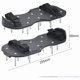 thumbnail image 3 of Pair Lawn Aerator, Lawn Scarifier Scarifier Spiked Shoes with Adjustable Straps, Universal Indoor and Outdoor,Black, 3 of 5