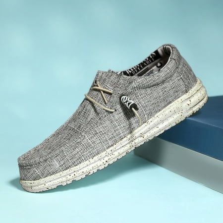 

Men‘s Canvas Loafer Shoes Breathable Lightweight Non-slip Slip On Casual Shoes Men‘s Sneakers Spring And Summer