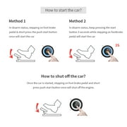 EASYGUARD PKE Car Alarm Proximity Entry Push Start Button Remote Engine Start Shock Alarm Warning DC12V