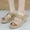 Brown, variant on ATENAR Womens Slippers Fashion Wide Shoes Women Fuzzy House Slipper Black 9