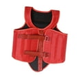 thumbnail image 4 of Siruishop Protecteur de Poitrine de Karaté Protecteur de Taekwondo Léger Coussin de Protection du Ventre Doux Rouge, 4 of 8