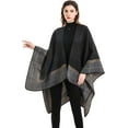 thumbnail image 3 of PIKADINGNIS Women Soft Cozy Pashmina Scarf Cape Blanket Phocho Fashion Retro Wraps Winter Fall Shawls, 3 of 4