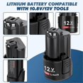 thumbnail image 3 of High-Capacity 4000mAh Li-Ion Battery for 12V/10.8V - Compatible with BAT411, BAT412, BAT413 Series, 3 of 5