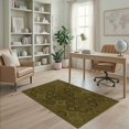 thumbnail image 2 of ODIKA 4'x6' Ultra-Soft Area Rug, Moody Vintage Distressed Retro Mosaic Tone Dining Under Boho Flowing Dynamic None Washable, Bare feet friendly, Silk-Touch for Bedroom Home office, 2 of 7