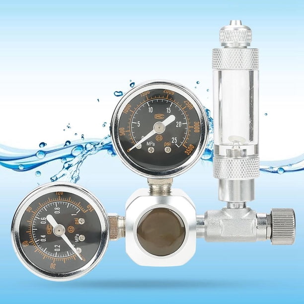co2 Aquarium co2 Aquarium Regulador de CO2 para acuarios, construcción de precisión, Gran indicador Dual, y válvula de retención, Perfecto para Plantas acuáticas de acuarios EOTVIA NO