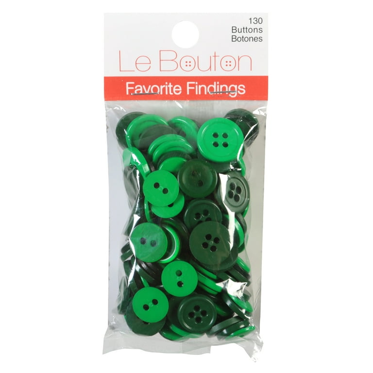 Favorite Findings Red Basic Round Sew Thru Buttons, 130 Count