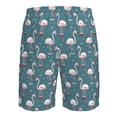 thumbnail image 6 of Kdxio Elegant Flamingo Pattern Mens Casual Shorts - Drawstring Summer Beach Sports Shorts for Men, 6 of 9