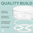 thumbnail image 4 of Home Intuition Round Plastic Lazy Susan Turntable Food Storage Container for Kitchen (9" Round, 1 Pack), 4 of 7