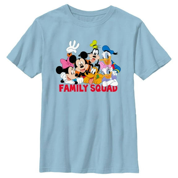 Boy's Mickey & Friends Family Squad Graphic T-Shirt