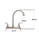 thumbnail image 2 of Mezcladora Para Fregadero Cocina Alfa Laton Cuello Cisne Cromado, 2 of 5