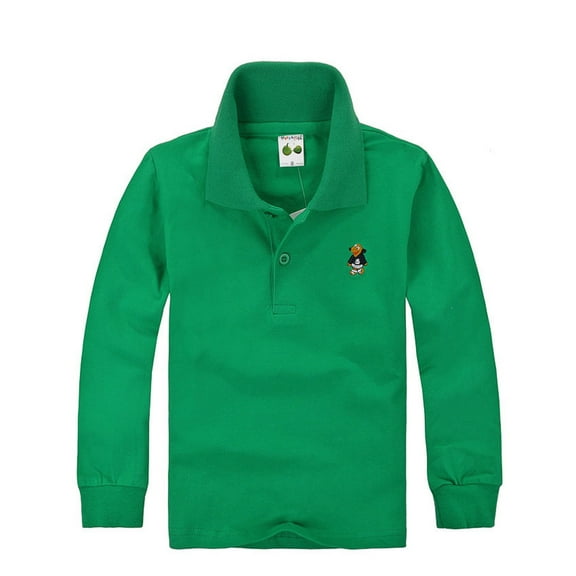 Adeawade Tops For Boys Long Sleeve Tee School Shirt Long Sleeves For Boys And Boys Crewneck T Shirts Comfortable Summer Wear 10-11 Years Dark Green