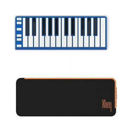 CME XKey Mobile Musical Keyboard - Blue + CME Xkey Mini Keyboard Supernova Carrying Case