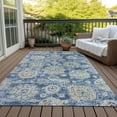 thumbnail image 6 of Addison Rugs Chantille Indoor/Outdoor Transitional Floral Blue Washable Rectangle Rug, 10' x 14', 6 of 6