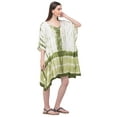thumbnail image 3 of Tie Dye Short Kaftan for Women Geometric Stripes Tunic Top Beach Women Cover-ups Plus Size Short Caftan Nightwear Online By Oussum, 3 of 5