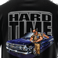 thumbnail image 4 of Rollin Hard Men's Hard Time Lowrider black Big & Tall heavyweight cotton classic boxy fit front and back print graphic tee shirt, 4 of 5