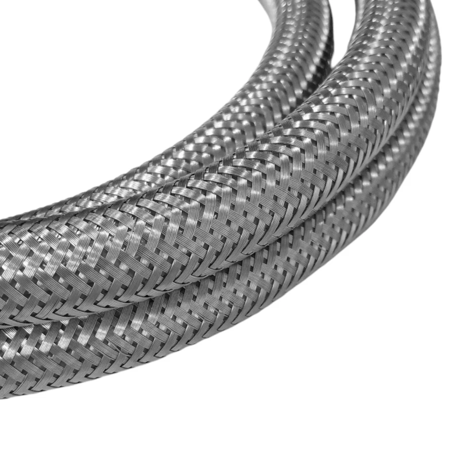 Stainless Steel Washing Machine 5' Set Inlet Fill Hoses with Washers