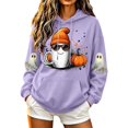 thumbnail image 2 of DIOAZUD Halloween Sweatshirts for Women Plus Size Ghost Graphic Pullover Hoodies Vintage Loose Fit Long Sleeve Sweater Tops Halloween Clothes, 2 of 5