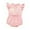 a-44Red18, variant on FINALGANG Baby Girls Crew Neck Floral Letter Knit Romper Birthday Party Regular Fit Ruffle Cap Sleeve Drawstring Waist Snap Bottom Bodysuit For Girls Stylish Romper 6-12Months