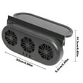 thumbnail image 2 of Sistema de enfriamiento de ventilación de aire automático solar 3 ventiladores ventilador de coche SUV enfriador de ventilador fresco, 2 of 9