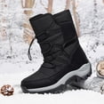 thumbnail image 2 of Botas de nieve de invierno zapatos de trabajo de caña alta para hombre antideslizantes para senderismo escalada camping, 2 of 9