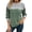 # Green, variant on Long Sleeve Shirts for Womens Clothes for Fall Lightweight Sweaters Winter Color Block Ladies Tops Casual Crew Neck Blue L