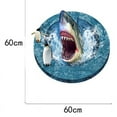 thumbnail image 2 of 1 Uds. Pegatinas estereoscópicas 3d a través de la pared, pegatinas de tiburones marinos, póster de pared con personalidad creativa, papel tapiz autoadhesivo de 60x60cm, 2 of 5