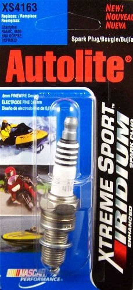 Autolite XS4302 Iridium Powersports Spark Plug (4 Pack)