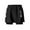z1-Black, variant on Yaoyar Mens Athletic Running Shorts, Men Large Size Solid Color Casual Fashion Loose Sports Three-quarter Pants Drawstring Pockets Double Layer Exercise Shorts Pants