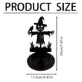 thumbnail image 2 of WWG Halloween Wooden Candle Holder, Spooky Silhouette Candlestick Holders for Tea Lights, Solid Wood Tabletop Decor with Hollow Cutout Projection for Fall Decorations, Birthday Gifts for Women, 2 of 6