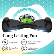 GOTRAX FX3(CJ9) Hoverboard with 6.2 mph Max Speed, Self Balancing Scooter for 44-176lbs Kids Adults Black